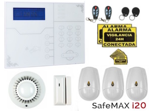 1111305 Kit alarma inalámbrica IP Y GSM Safemax i20 5 sensores