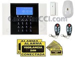 Sistema inalámbrico de alarma dual SAFEMAX G8 línea fija y GSM kit básico
