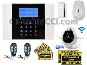 1111327 Kit sistema de alarma Safemax con cámara IP WiFi