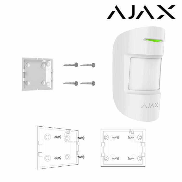 Detector de movimiento inalámbrico interior PIR y microondas Ajax MotionProtect Plus