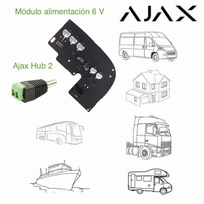 Módulo de alimentación 6 V para Ajax Hub 2