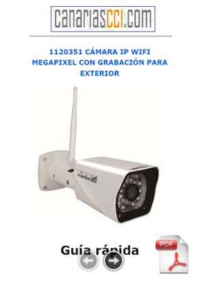 1120351 Manual de usuario cámara IP WiFi con grabación y visión nocturna para exterior