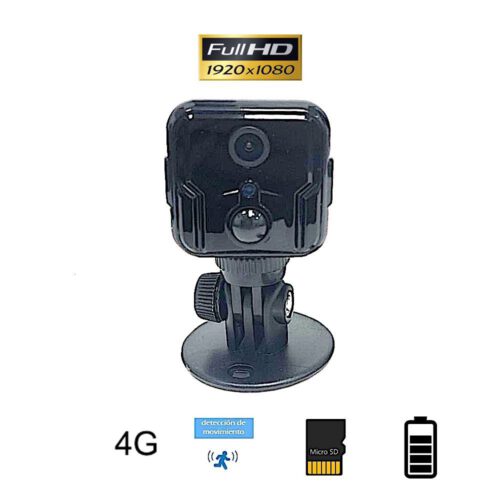 Cámara espía 4G 1080P con grabación y batería recargable