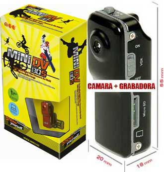 mini cámara con grabador digital, caja de producto mini cámara con grabador digital