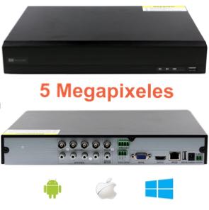 Grabador digital 5 megapíxeles para 4 cámaras de videovigilancia