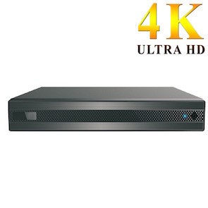 Grabador 4K UHD H265+ para 4 cámaras cableadas y 2 cámaras IP