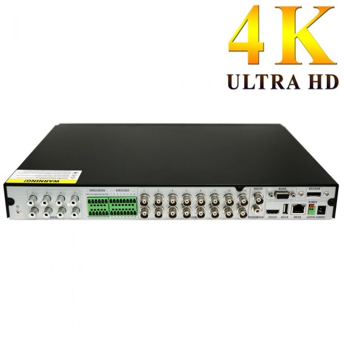 Grabador 4K UHD H265+ para 16 cámaras CCTV y 8 cámaras IP - Imagen 2