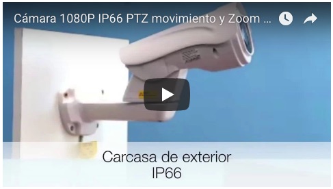 1134270 Cámara 1080P IP66 PTZ movimiento y Zoom motorizado y Leds infrarrojos 120 m