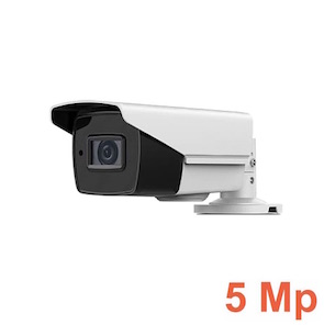 Cámara de vigilancia exterior UHD 5MP con lente varifocal y visión nocturna 40 m