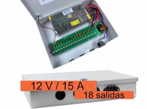 1180653 Multi alimentador para 18 cámaras de videovigilancia 12V/15A