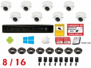 1220809 Kit videovigilancia de 8 cámaras ampliable hasta 16 cámaras