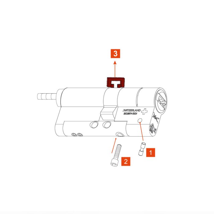 Bombín modular antirrobo para cerraduras inteligentes 1