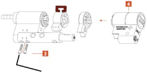 Bombín modular antirrobo para cerraduras inteligentes 3