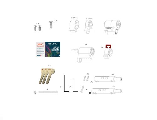 Manual bombín modular antirrobo para cerraduras inteligentes