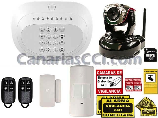 Kit alarma sin cuotas con cámara wifi - Alarmas para Casa