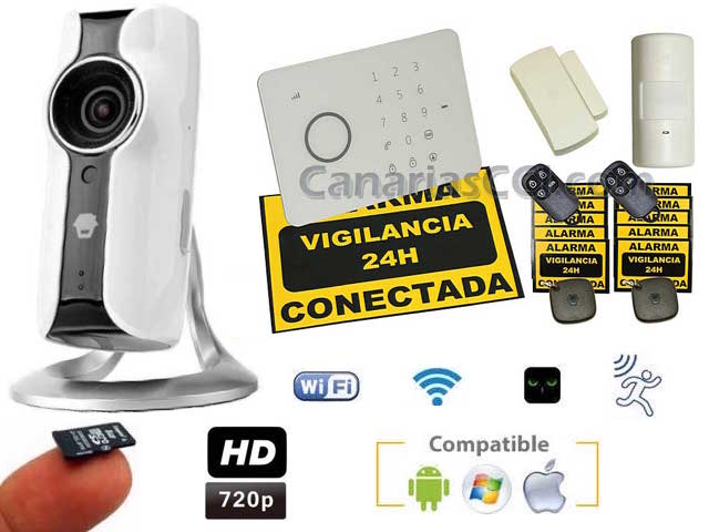 Sistema de alarma Aurora con videovigilancia IP y grabación