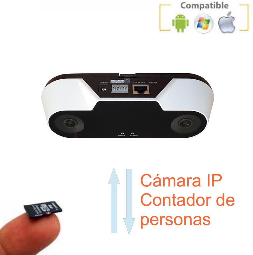 Cámara IP contador de personas con grabación