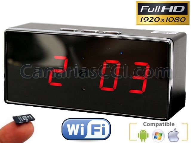 batería Con qué frecuencia Contratación Cámara espía reloj despertador IP Wifi 1080P con visión nocturna y grabación en tarjeta SD batería Con qué frecuencia Contratación Cámara espía reloj despertador IP Wifi 1080P con visión nocturna y grabación en tarjeta SD