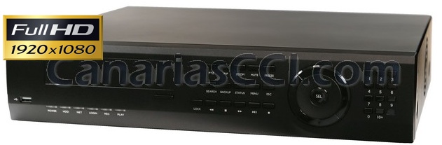 DVR HÍBRIDO 1000 Gb de 8 canales para cámaras analógicas y cámaras Full-HD-SDI