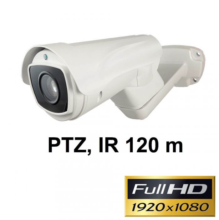 Cámara 1080P IP66 PTZ movimiento y Zoom motorizado y Leds infrarrojos 120 m