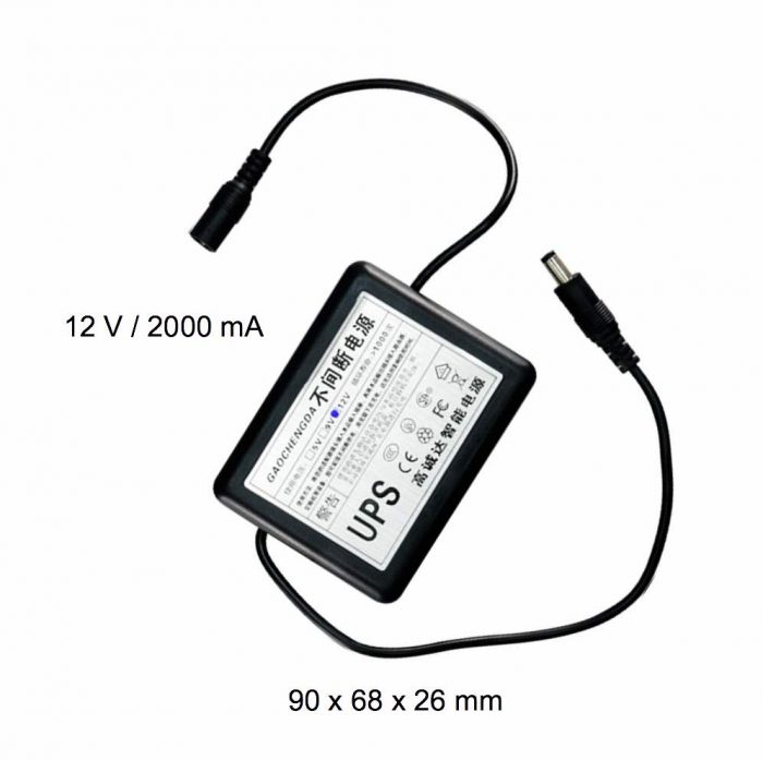 UPS fuente de alimentación 12 V 2000 mA