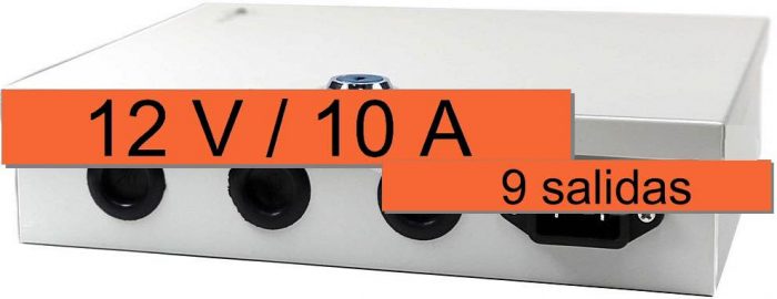Multifuente de alimentación 12V/10A para 9 cámaras - Imagen 3